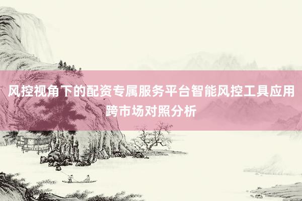 风控视角下的配资专属服务平台智能风控工具应用跨市场对照分析