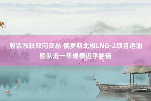 股票涨跌双向交易 俄罗斯北极LNG‑2项目运油船队近一年规模近乎翻倍