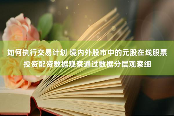 如何执行交易计划 境内外股市中的元股在线股票投资配资数据观察通过数据分层观察细