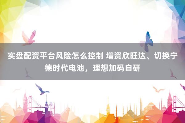实盘配资平台风险怎么控制 增资欣旺达、切换宁德时代电池，理想加码自研
