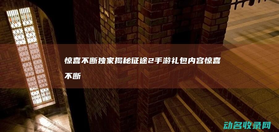 惊喜不断 独家揭秘征途2手游礼包内容 (惊喜不断独家小说)
